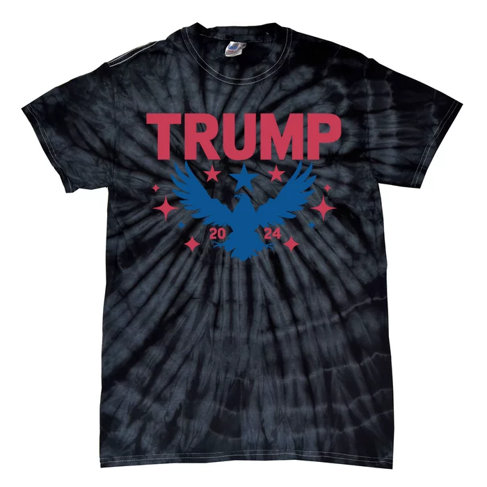 Patriotic Eagle Emblem With Year Tie-Dye T-Shirt