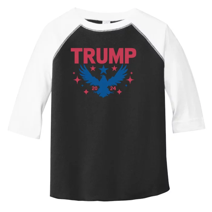 Patriotic Eagle Emblem With Year Toddler Fine Jersey T-Shirt