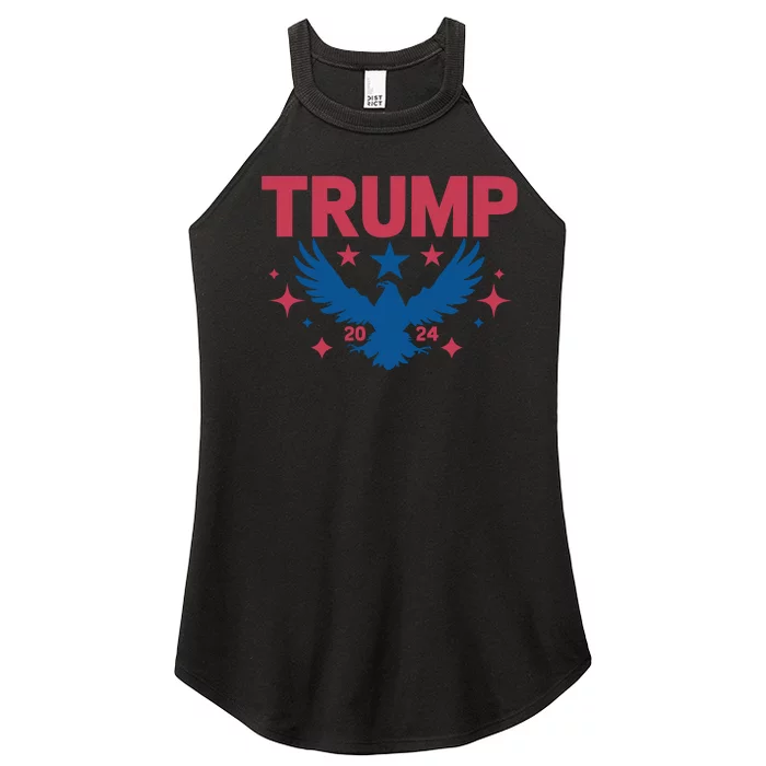 Patriotic Eagle Emblem With Year Women’s Perfect Tri Rocker Tank