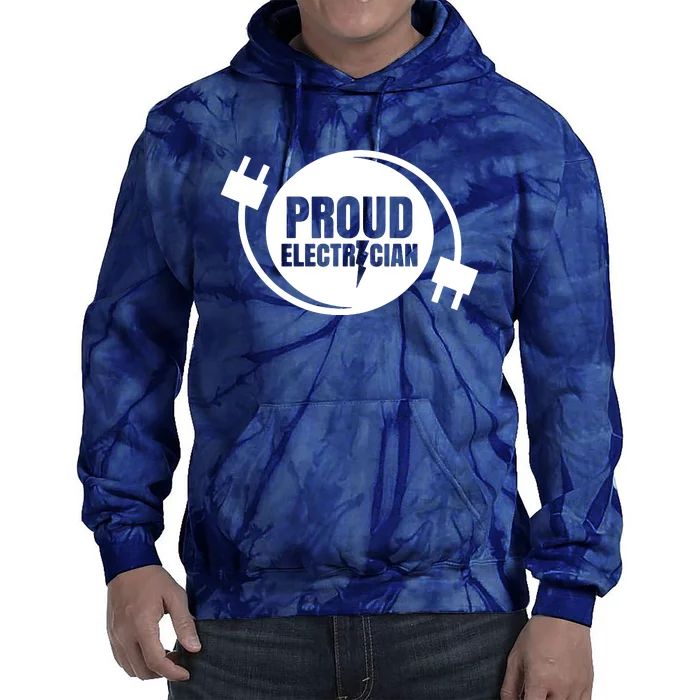 Proud Electrician Electric Electronic Electrical Tie Dye Hoodie