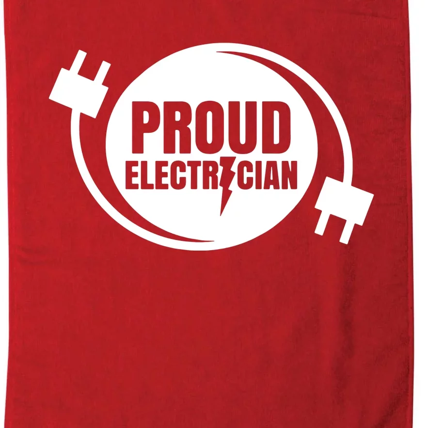 Proud Electrician Electric Electronic Electrical Platinum Collection Golf Towel