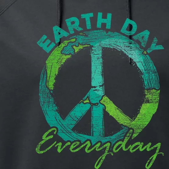 Piece Everyday Earth Day Performance Fleece Hoodie