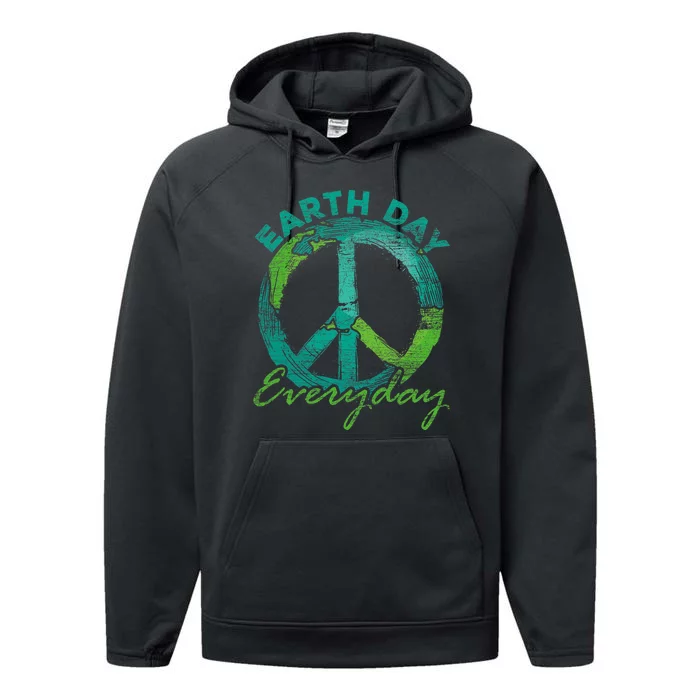 Piece Everyday Earth Day Performance Fleece Hoodie