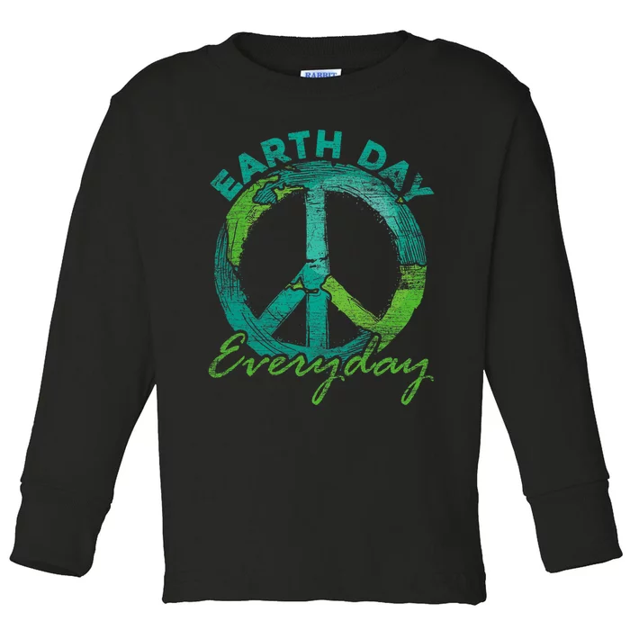 Piece Everyday Earth Day Toddler Long Sleeve Shirt