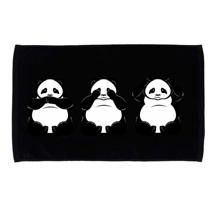 Peek A Boo Panda Microfiber Hand Towel