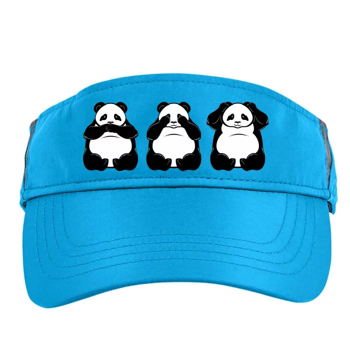 Peek A Boo Panda Adult Drive Performance Visor