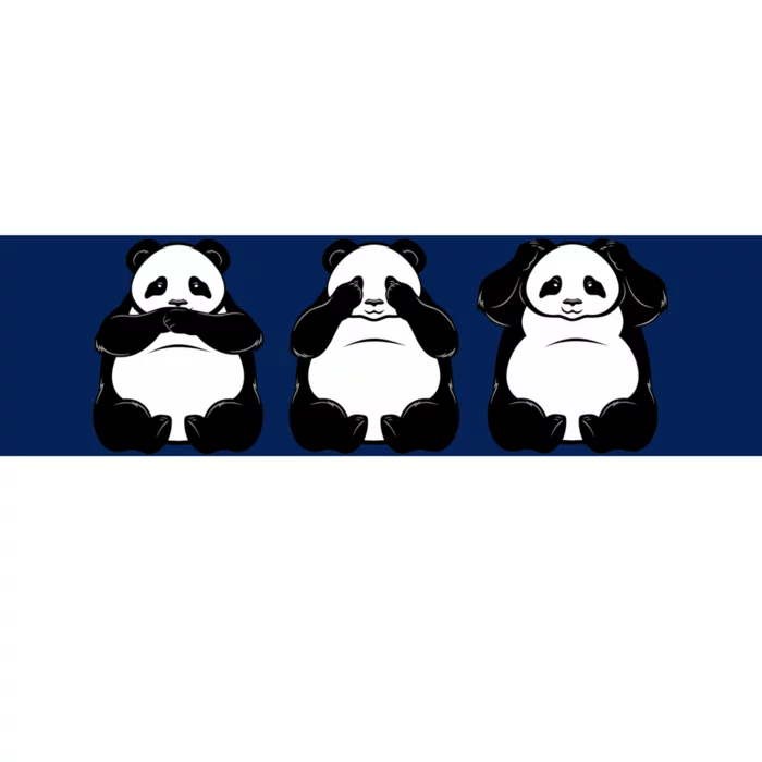 Peek A Boo Panda Bumper Sticker