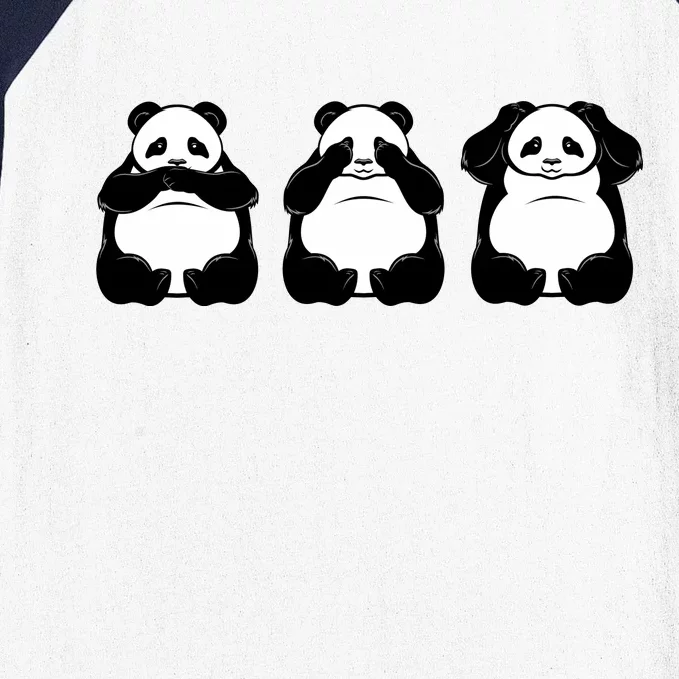 Peek A Boo Panda Baseball Sleeve Shirt