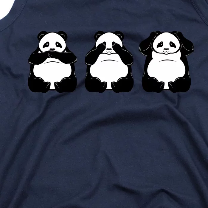 Peek A Boo Panda Tank Top