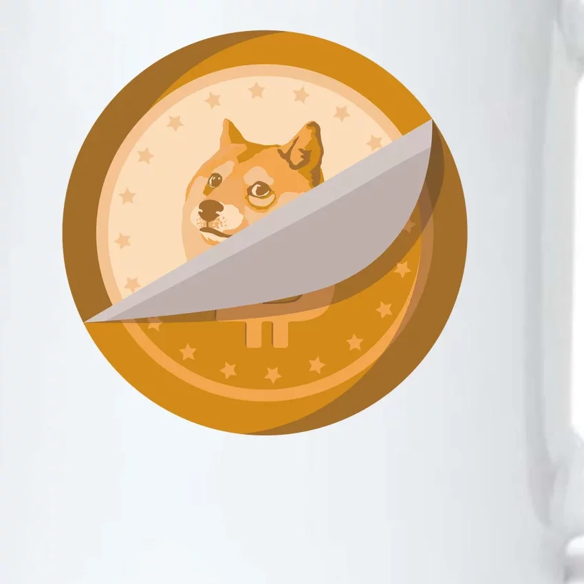 Peeled Off DogeCoin Black Color Changing Mug