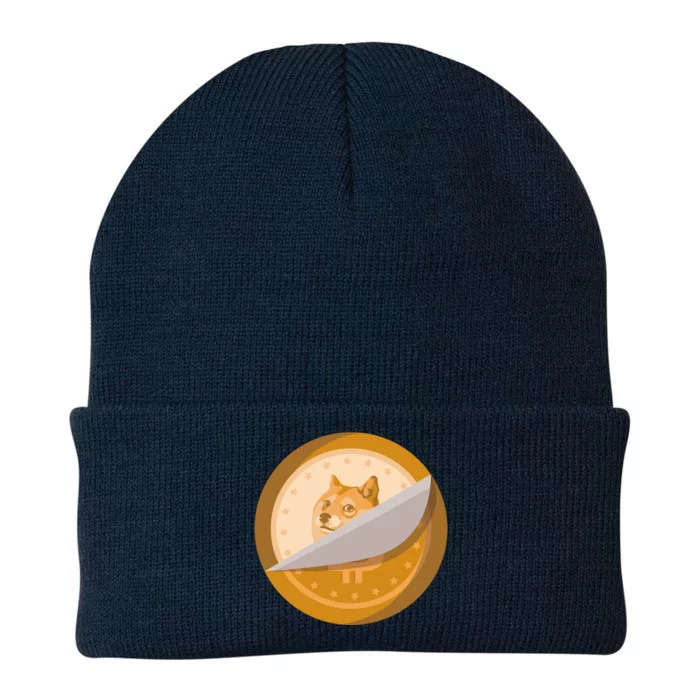 Peeled Off DogeCoin Knit Cap Winter Beanie