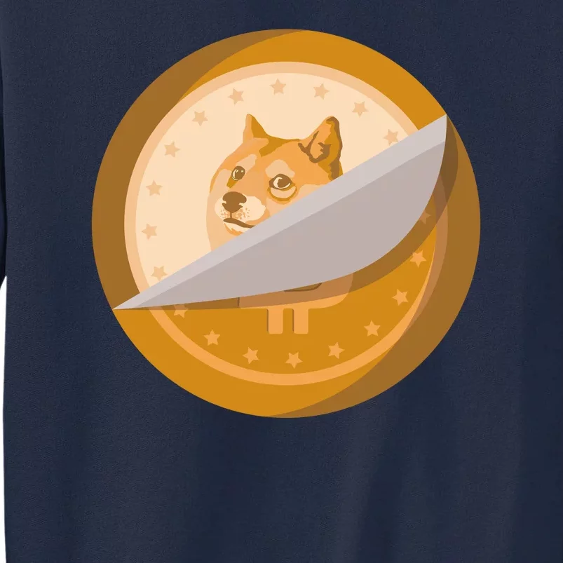 Peeled Off DogeCoin Tall Sweatshirt