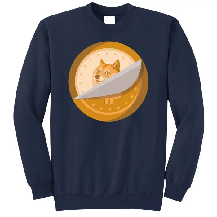 Peeled Off DogeCoin Tall Sweatshirt