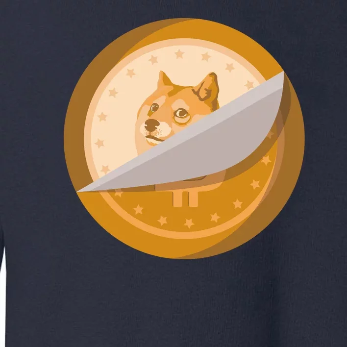 Peeled Off DogeCoin Toddler Sweatshirt