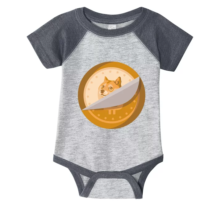 Peeled Off DogeCoin Infant Baby Jersey Bodysuit