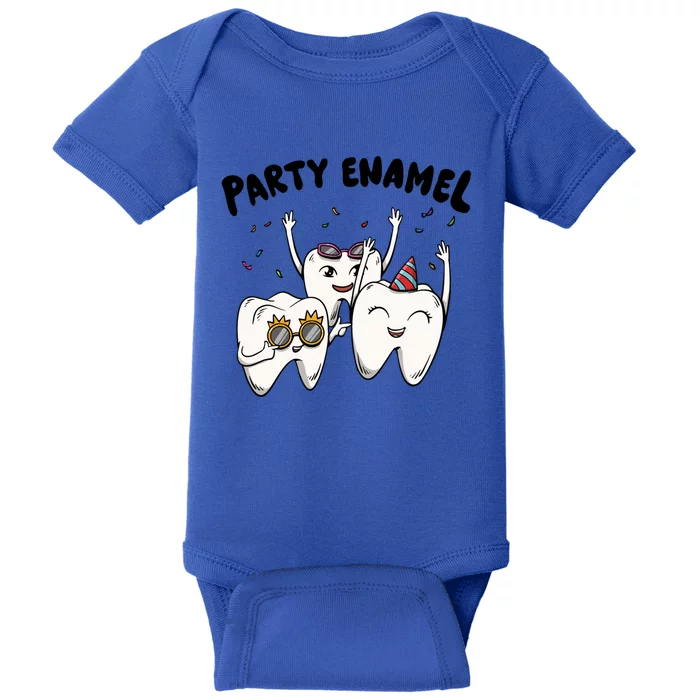 Party Enamel For A Dental Technician Squad Gift Baby Bodysuit