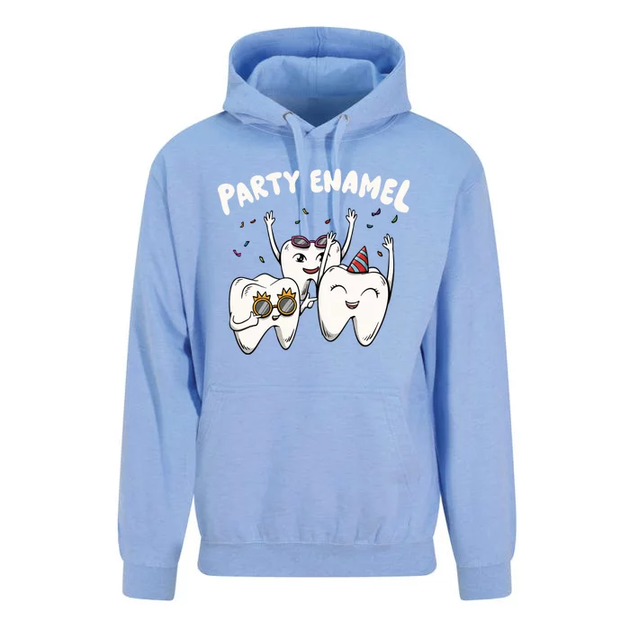 Party Enamel For A Dental Technician Squad Cute Gift Unisex Surf Hoodie