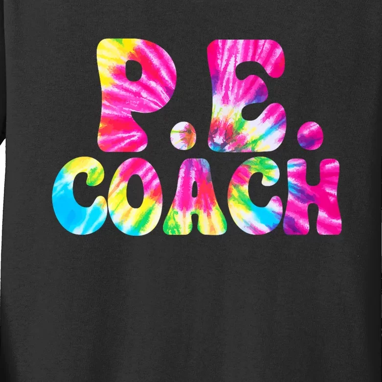 Physical Education Funny P.E Instructor Coach Teacher Gym Kids Long Sleeve Shirt