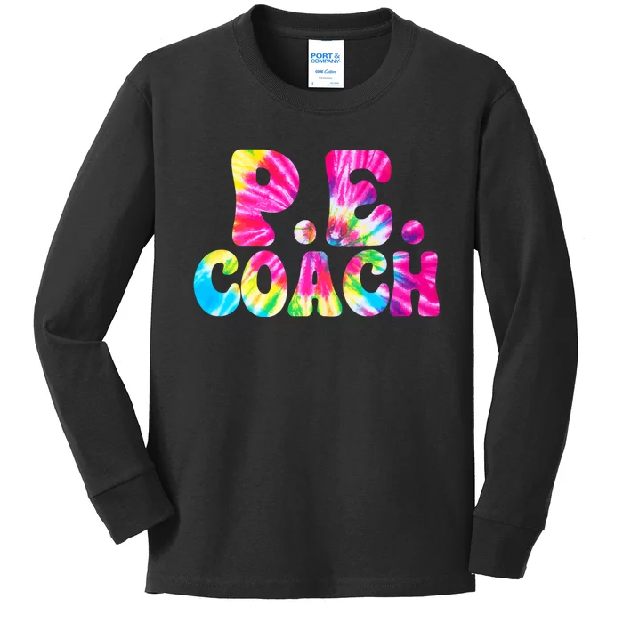 Physical Education Funny P.E Instructor Coach Teacher Gym Kids Long Sleeve Shirt