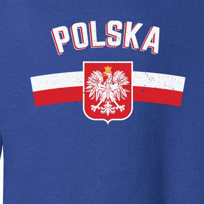 Poland Eagle Flag Gift Proud Polish Men Women Gift Toddler Sweatshirt