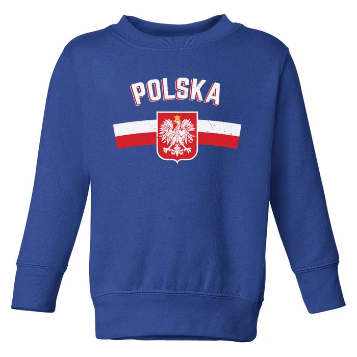 Poland Eagle Flag Gift Proud Polish Men Women Gift Toddler Sweatshirt