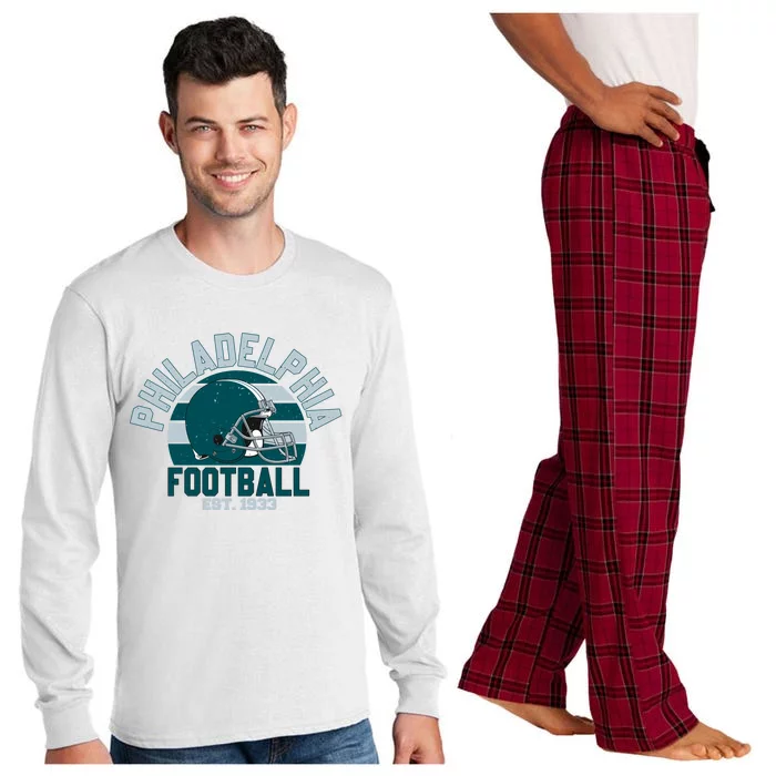 Philadelphia Eagle Football Est 1933 Team Supporter Long Sleeve Pajama Set