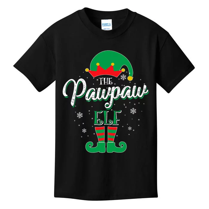 Pawpaw Elf Family Matching Christmas Group Gift Pajama Kids T-Shirt