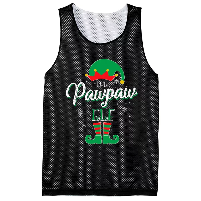 Pawpaw Elf Family Matching Christmas Group Gift Pajama Mesh Reversible Basketball Jersey Tank