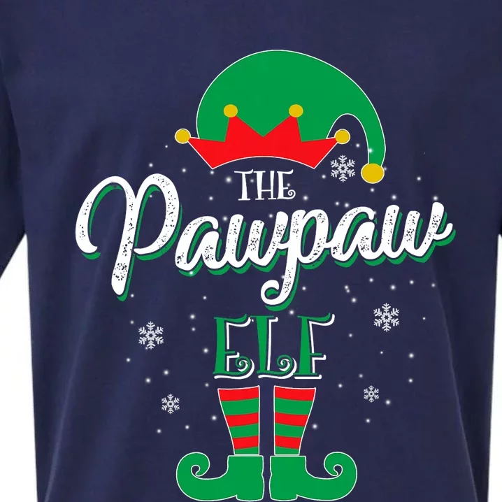 Pawpaw Elf Family Matching Christmas Group Gift Pajama Sueded Cloud Jersey T-Shirt