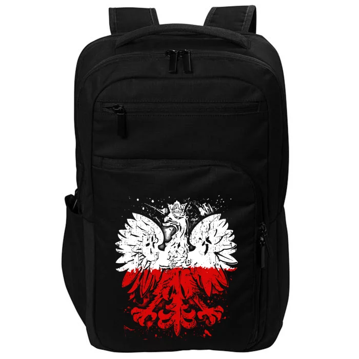 Polish Eagle Falcon Pride Flag Poland Gift Dyngus Day Gift Impact Tech Backpack