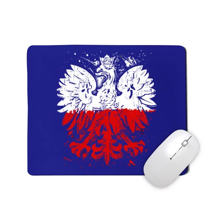 Polish Eagle Falcon Pride Flag Poland Gift Dyngus Day Gift Mousepad