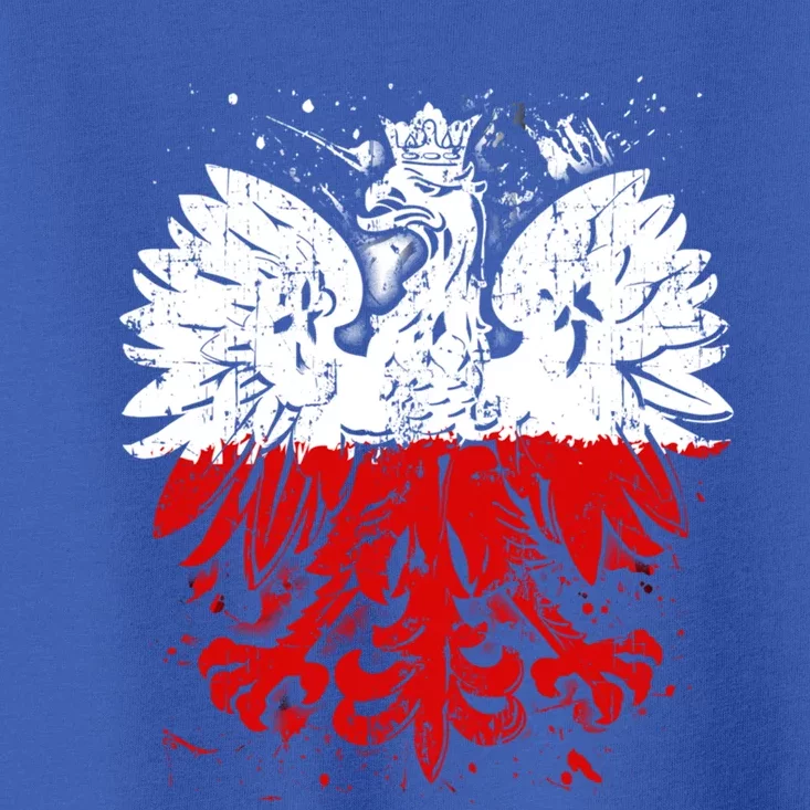 Polish Eagle Falcon Pride Flag Poland Gift Dyngus Day Gift Toddler T-Shirt