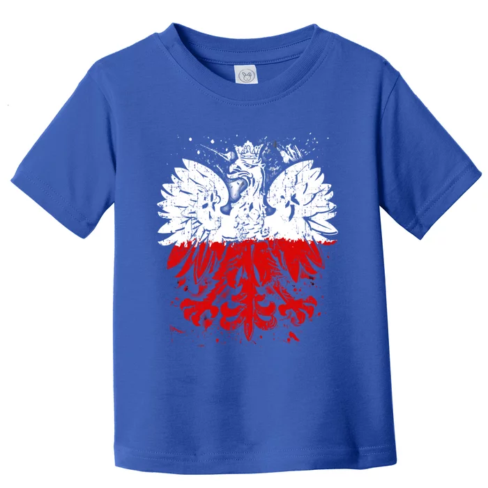 Polish Eagle Falcon Pride Flag Poland Gift Dyngus Day Gift Toddler T-Shirt