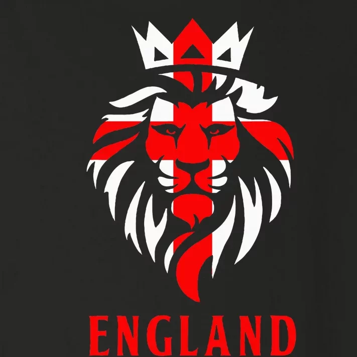 Patriotic England Football Soccer Fan Crown Lion Head Flag Toddler Long Sleeve Shirt