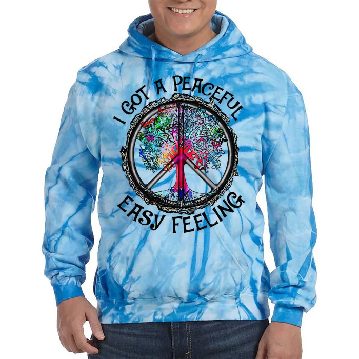 Peaceful Easy Feeling Hippie Peaceful Top Tie Dye Hoodie