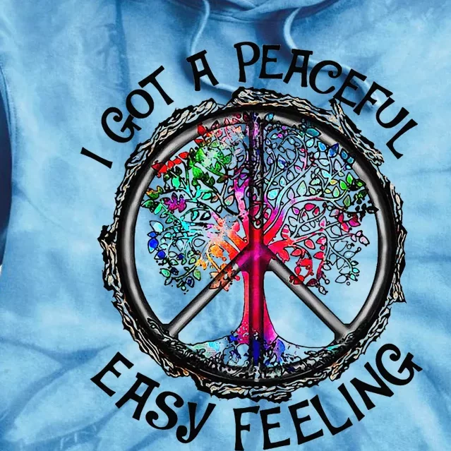 Peaceful Easy Feeling Hippie Peaceful Top Tie Dye Hoodie