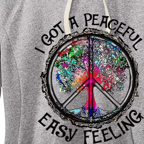 Peaceful Easy Feeling Hippie Peaceful Top Women's Fleece Hoodie