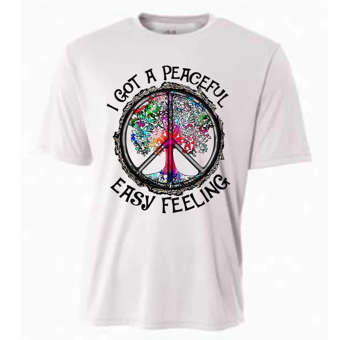 Peaceful Easy Feeling Hippie Peaceful Top Cooling Performance Crew T-Shirt