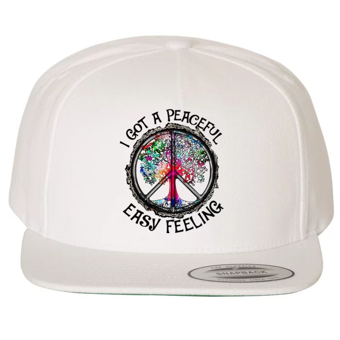 Peaceful Easy Feeling Hippie Peaceful Top Wool Snapback Cap