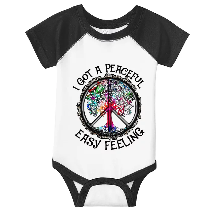 Peaceful Easy Feeling Hippie Peaceful Top Infant Baby Jersey Bodysuit