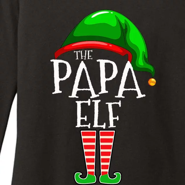 Papa Elf Family Matching Group Christmas Grandpa Womens CVC Long Sleeve Shirt