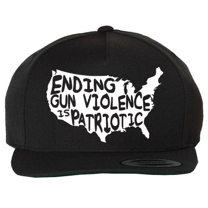 Peace Ending Gun Violence Is Patriotic Awareness Day Wool Snapback Cap