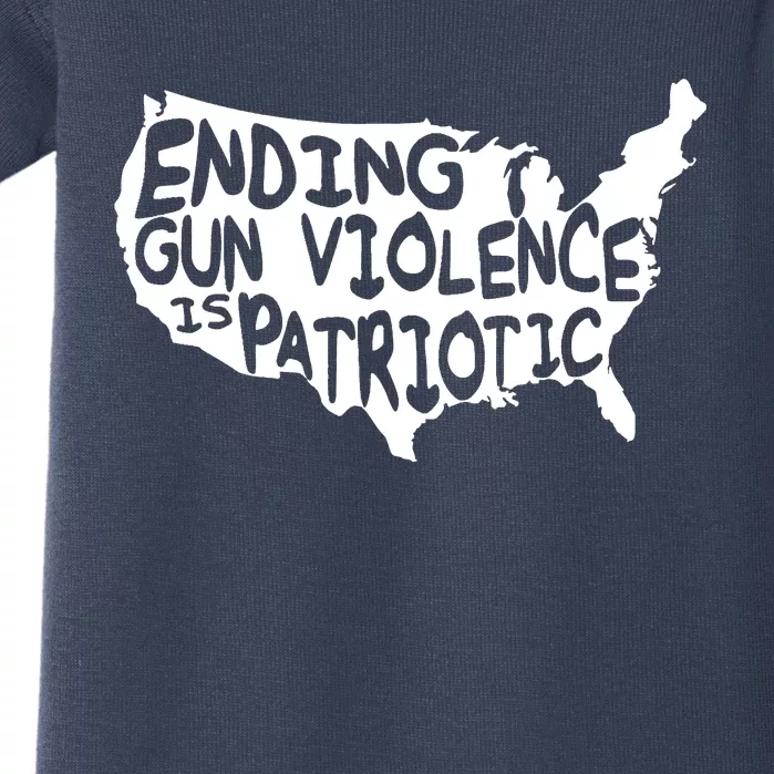 Peace Ending Gun Violence Is Patriotic Awareness Day Baby Bodysuit