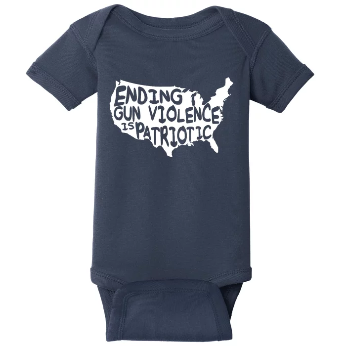 Peace Ending Gun Violence Is Patriotic Awareness Day Baby Bodysuit