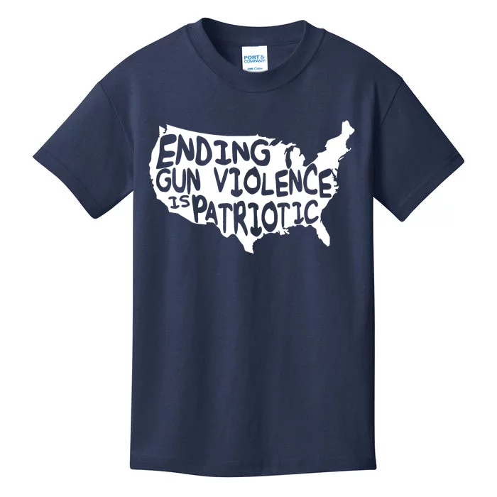 Peace Ending Gun Violence Is Patriotic Awareness Day Kids T-Shirt