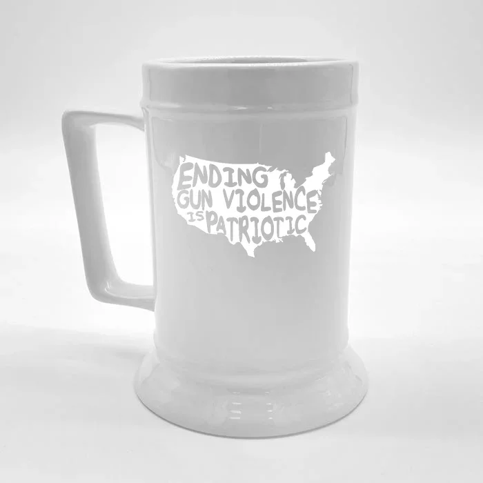 Peace Ending Gun Violence Is Patriotic Awareness Day Front & Back Beer Stein