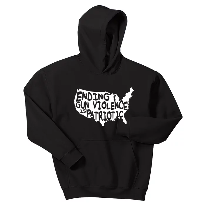 Peace Ending Gun Violence Is Patriotic Awareness Day Kids Hoodie