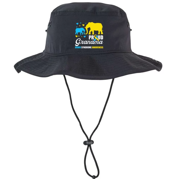 Proud Elephant Grandma Down Syndrome Awareness T21 Legacy Cool Fit Booney Bucket Hat