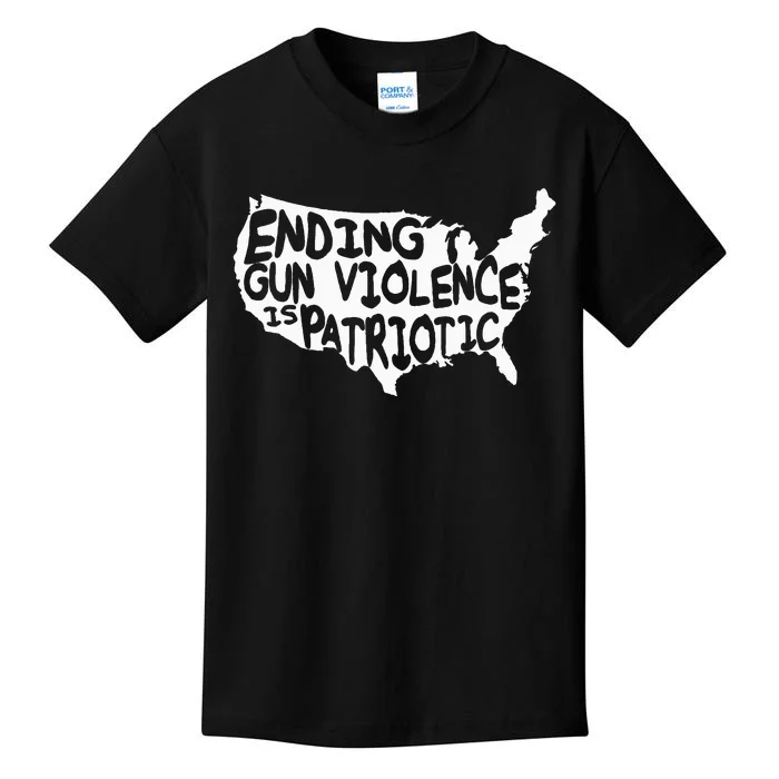 Peace Ending Gun Violence is Patriotic Awareness Day Kids T-Shirt