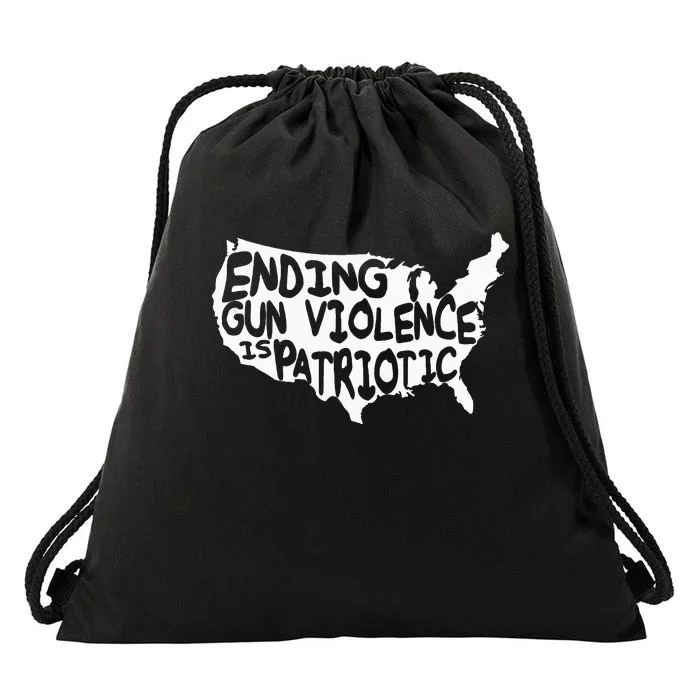 Peace Ending Gun Violence Is Patriotic Awareness Day Drawstring Bag